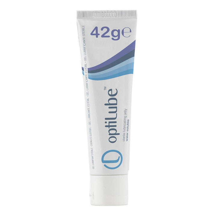 Eine Tube Optilube Gleitgel für Vaginaltrainer und